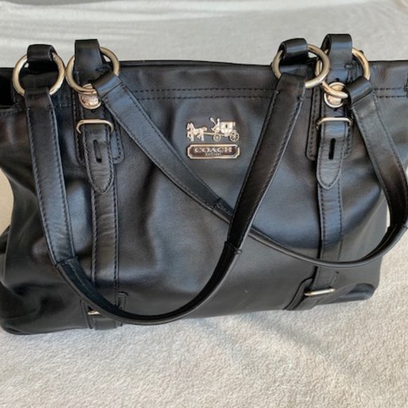 Coach Handbags - Coach Mia Signature Leather Carryall Handbag 15409